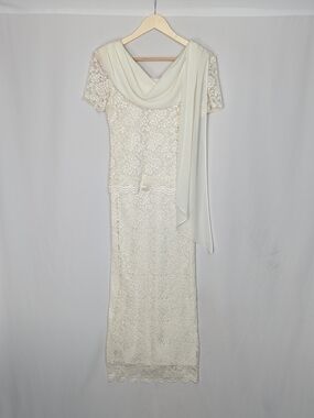 Timeless Vintage Miles Blake Ivory Lace Maxi Dress